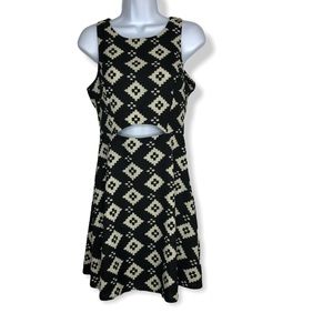 Joy & Company Womens Geometric Swing Dress